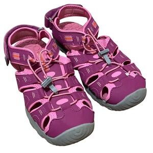 Eddie Bauer Girls Sport Adventure Sandals Pink Outdoors Water Ready Size 4
